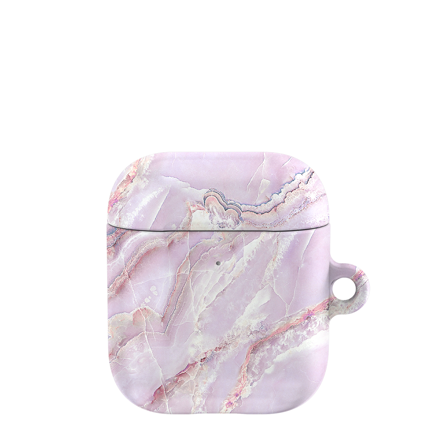 Lavender marble airpods case치즈빈